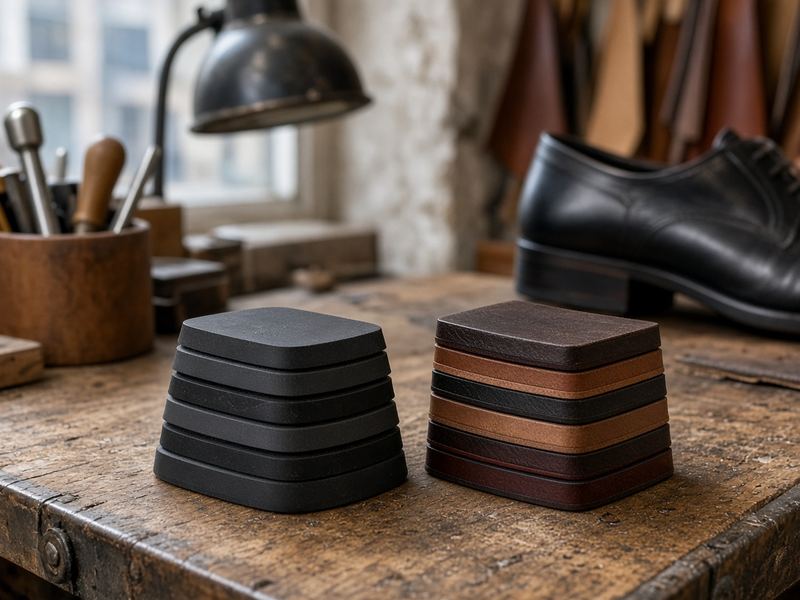 Heel lifts at Frozen Meadow Atelier