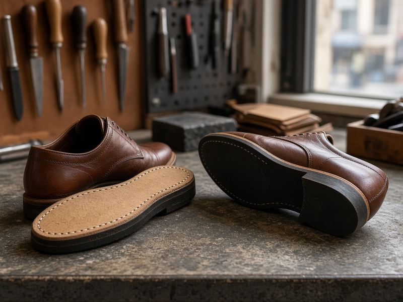 Sole repairs at Frozen Meadow Atelier